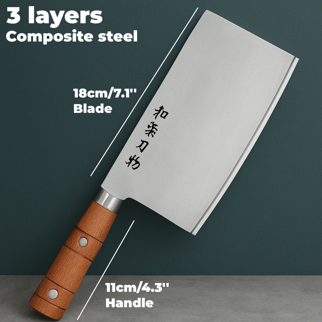 Kurogane 黒金 7'' Cleaver Knife