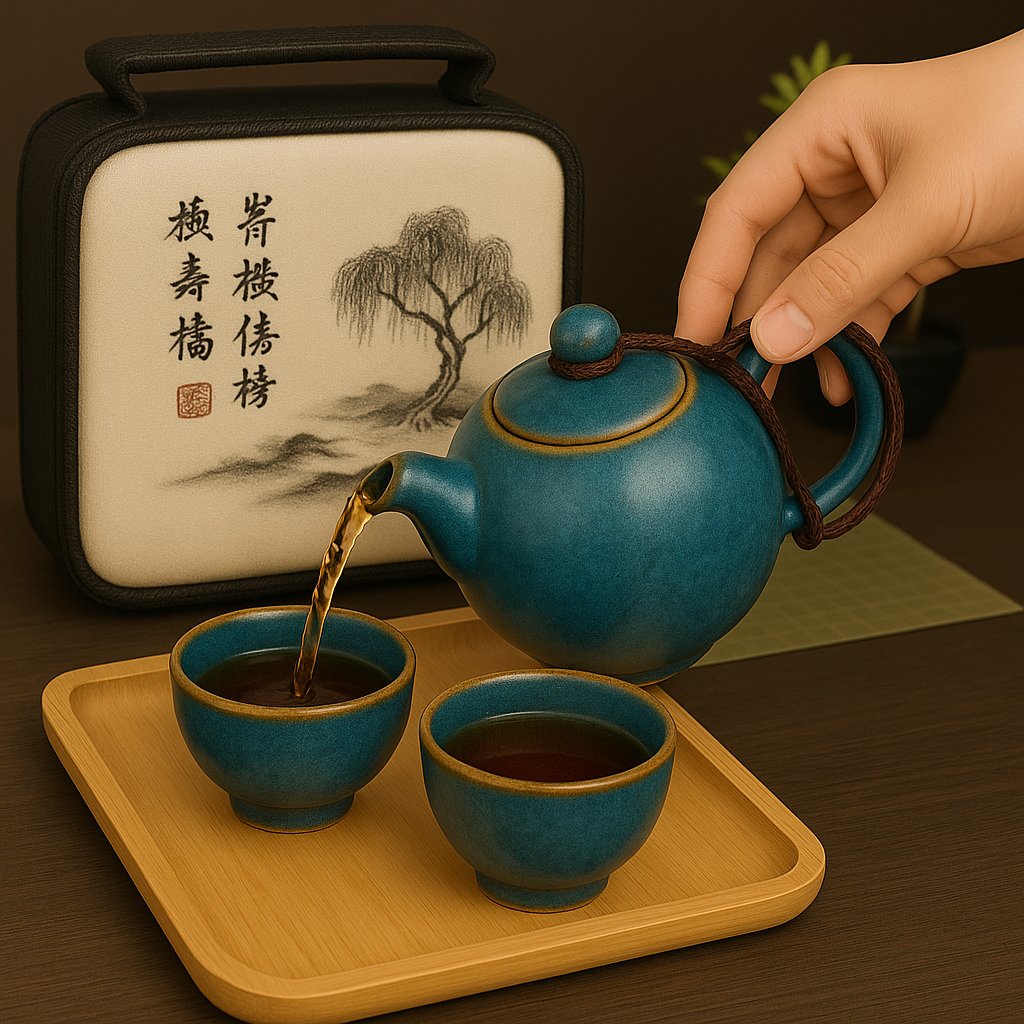 Azure Veil 青紗 Tea Set