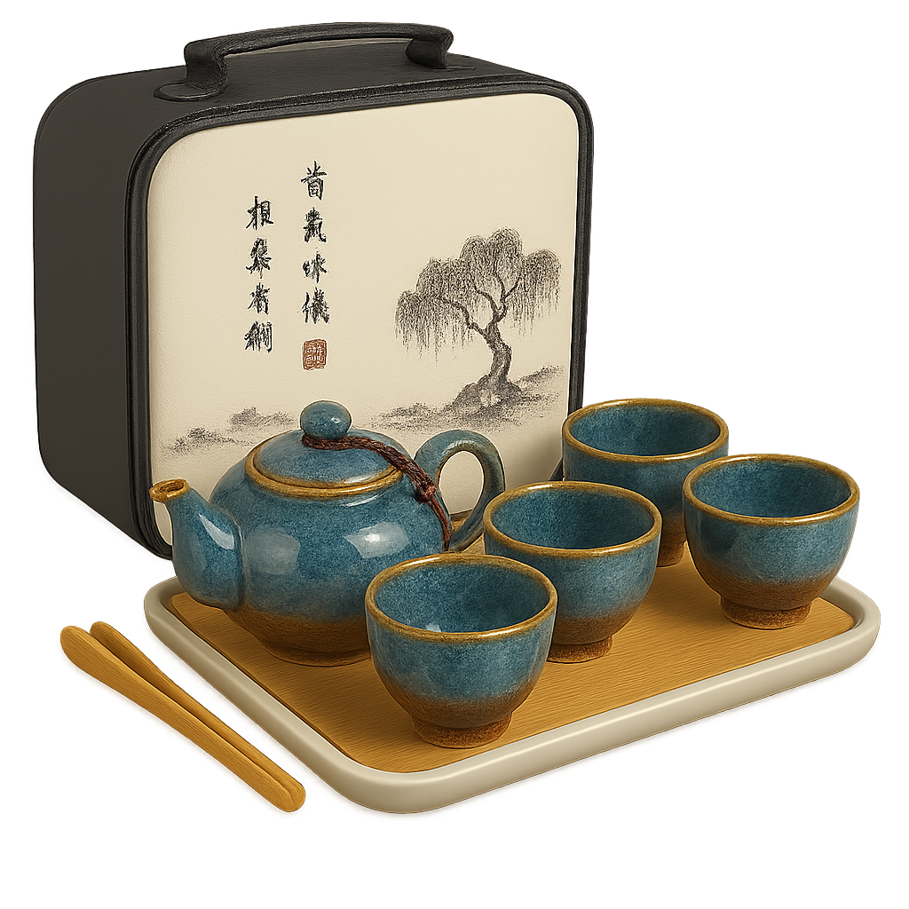 Azure Veil 青紗 Tea Set