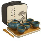 Azure Veil 青紗 Tea Set