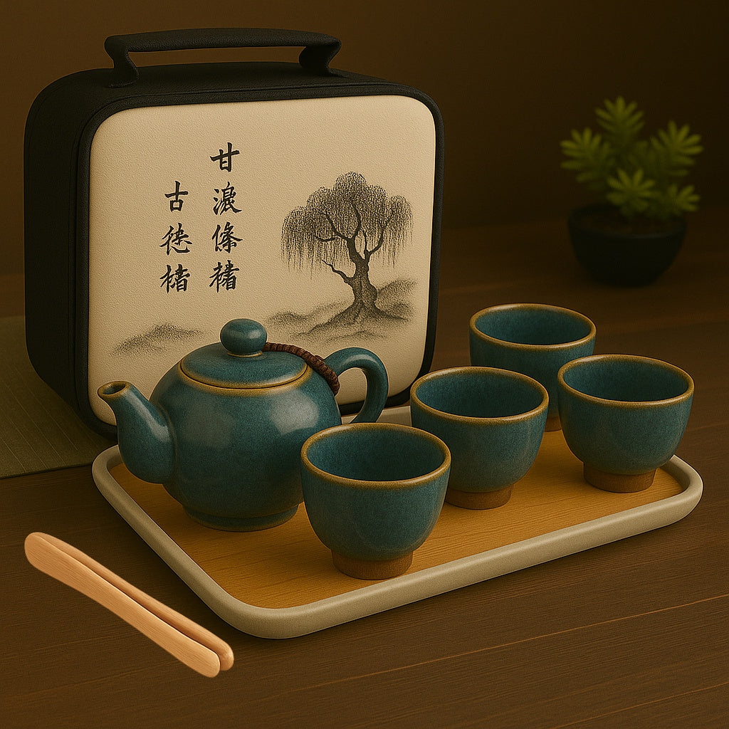 Azure Veil 青紗 Tea Set